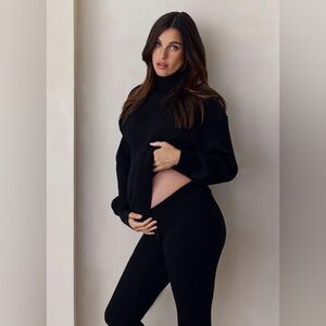 Bumpsuit Cozy Knit Oversized Turtleneck Sweater